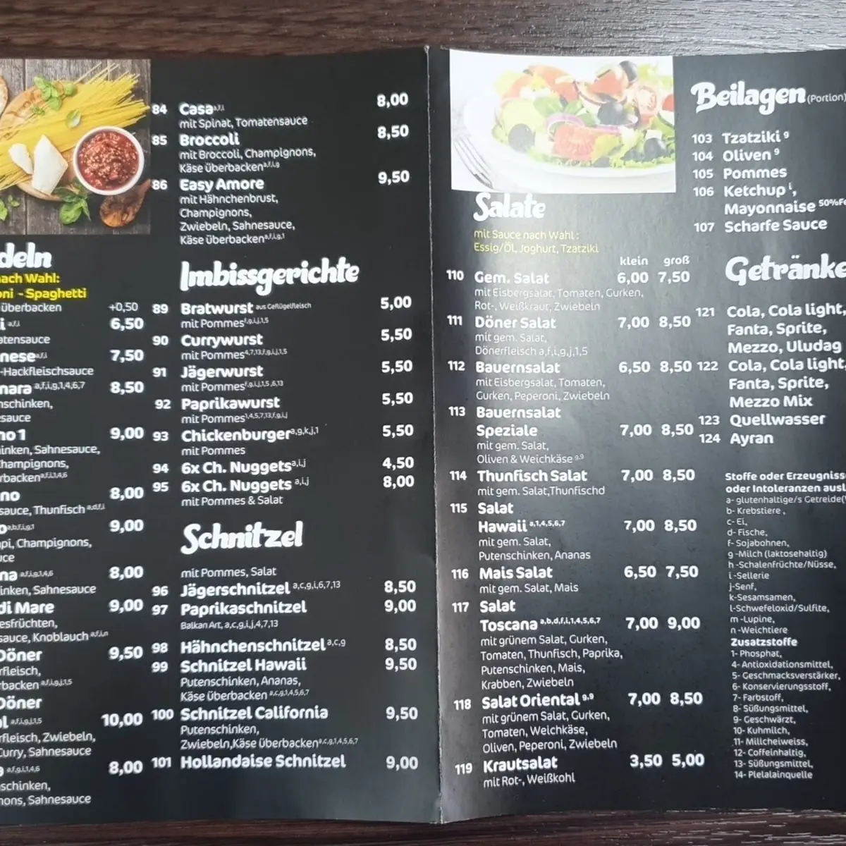 Speisekarte photo 3
