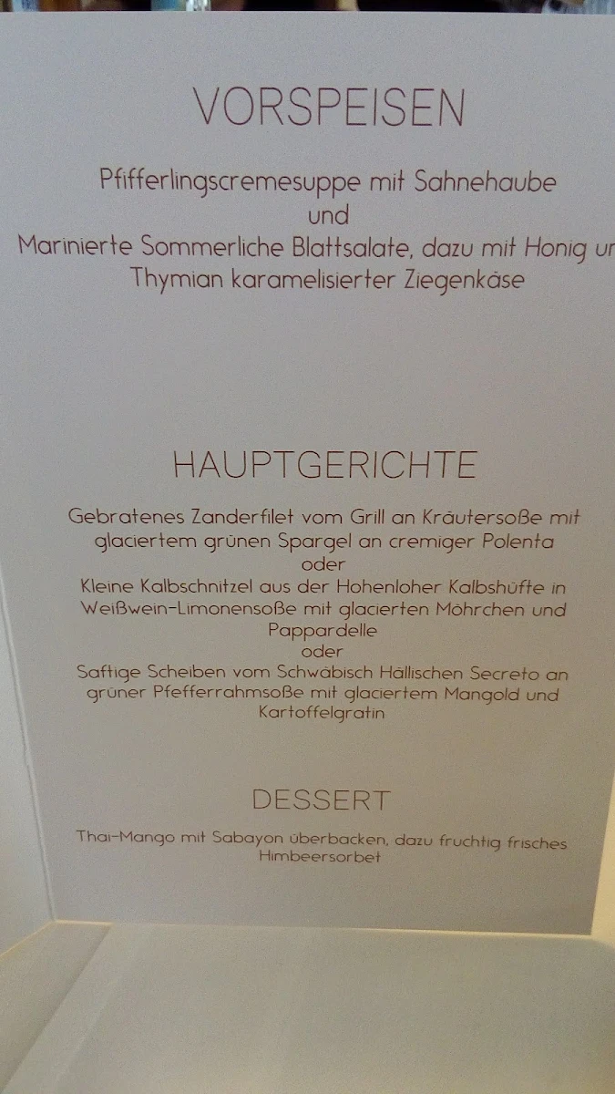 Speisekarte photo 5