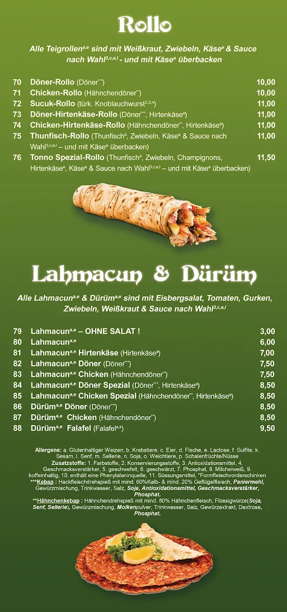 Speisekarte photo 1