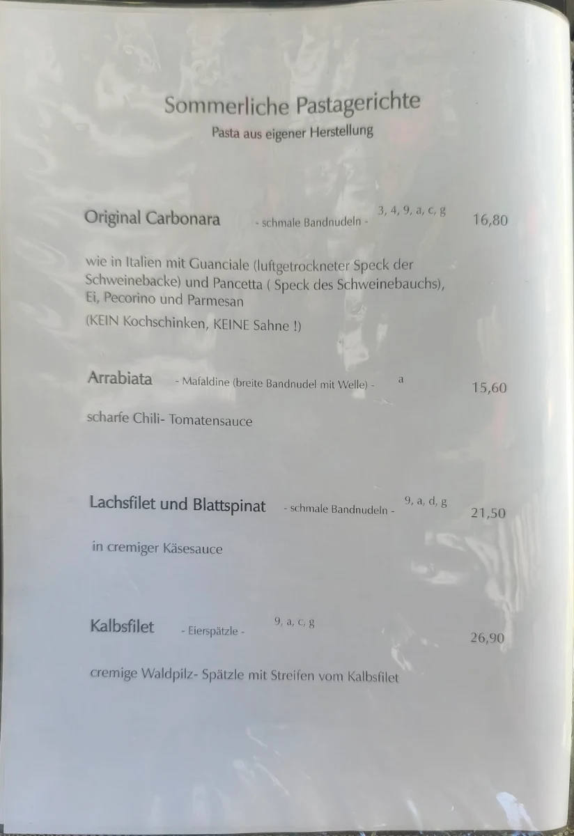 Speisekarte photo 3