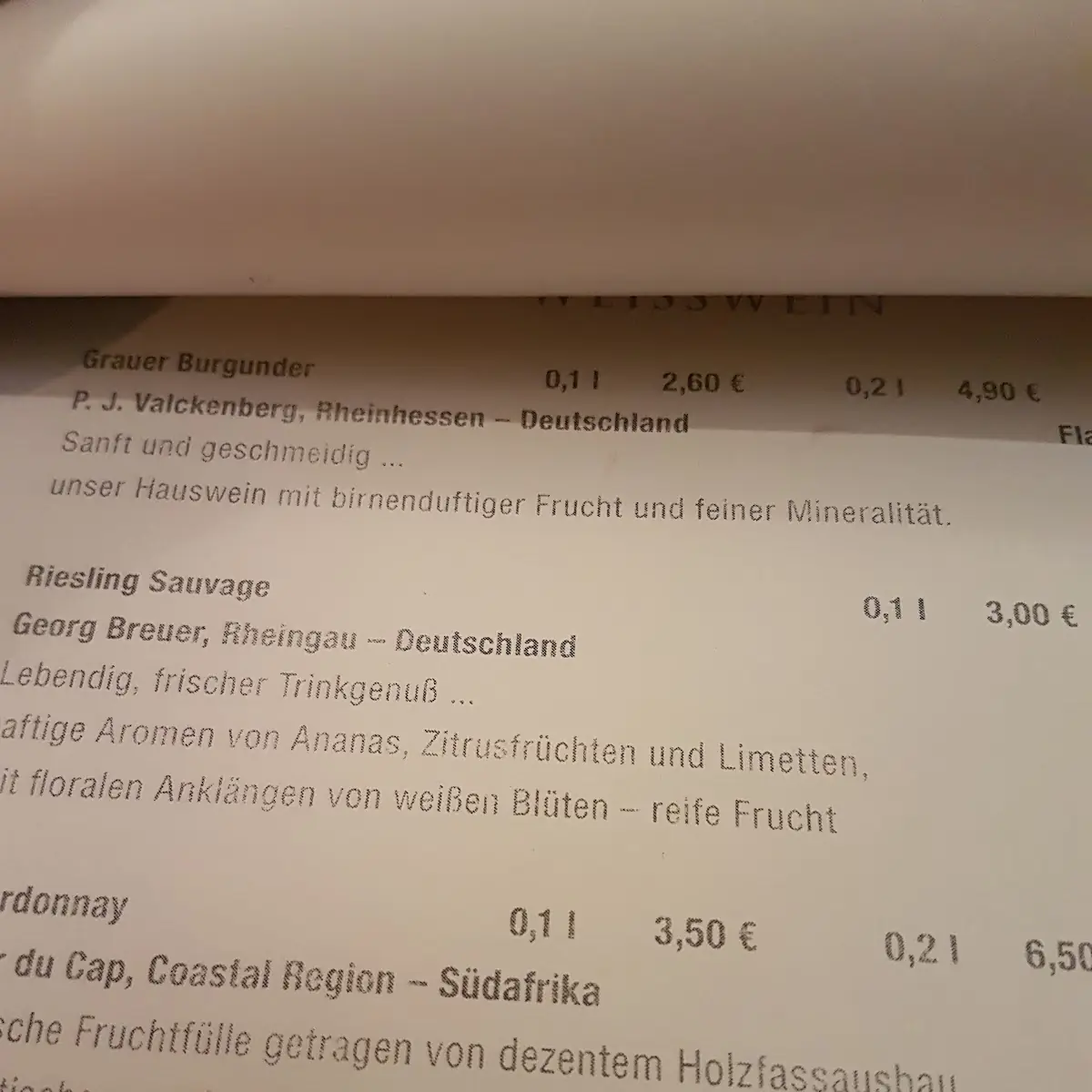 Speisekarte photo 4