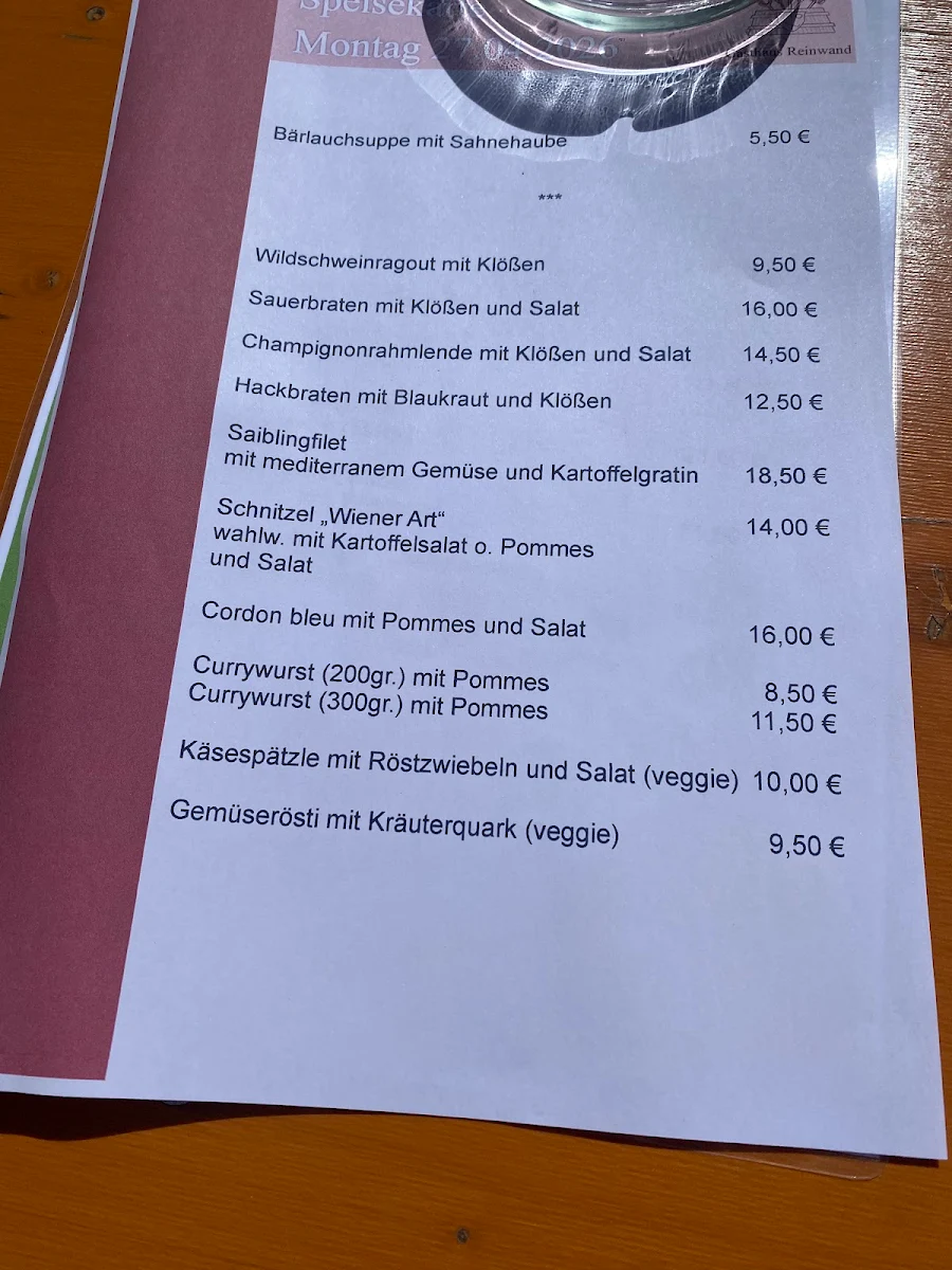 Speisekarte photo 1