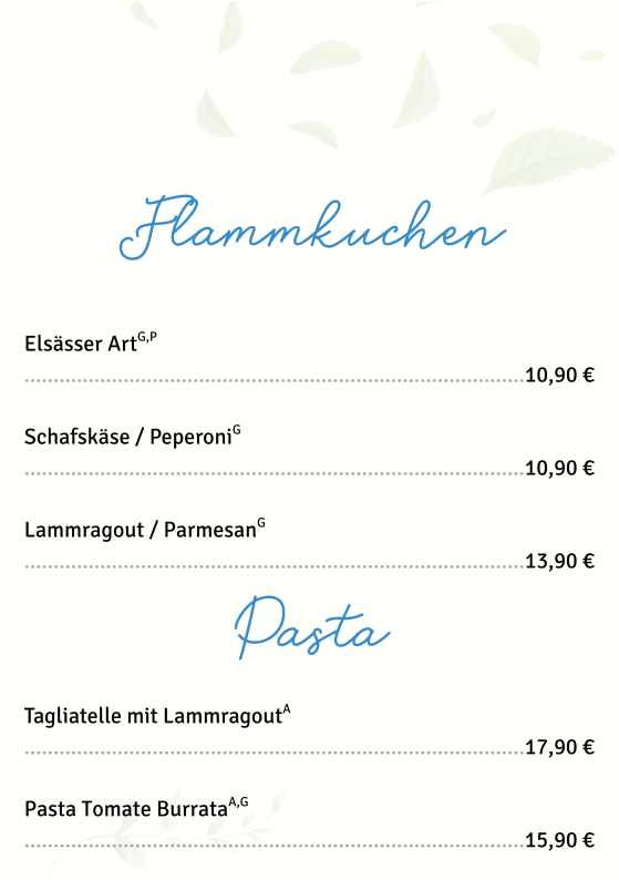 Speisekarte photo 9