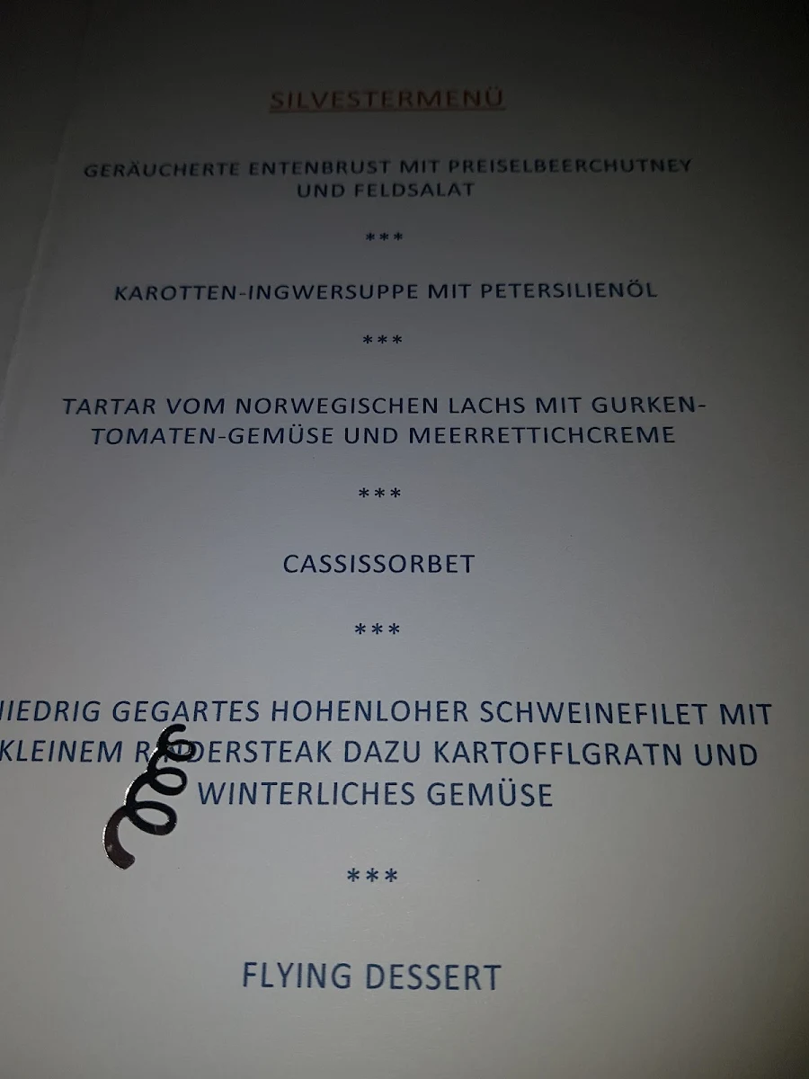 Speisekarte, DeSi Im Tower - ZIEHL-ABEGG SE