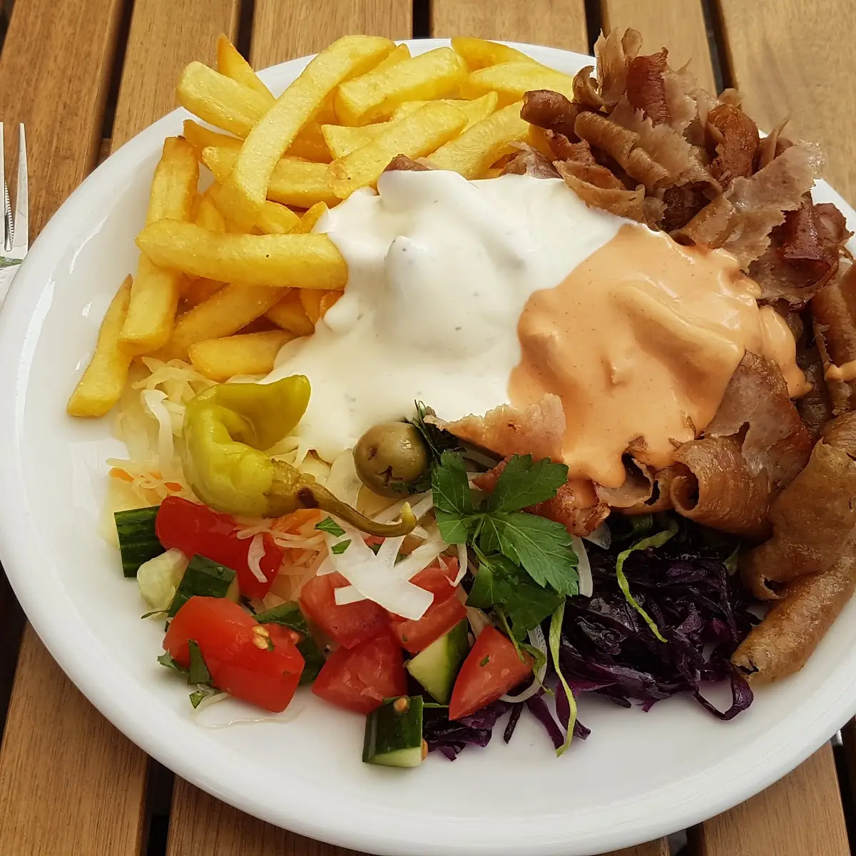 Portion Dönerfleisch