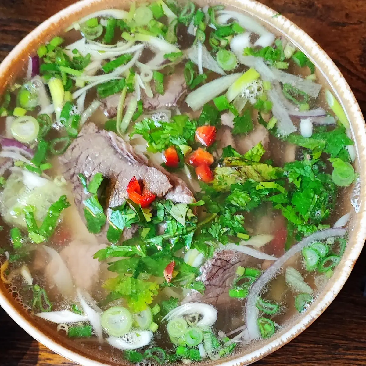 Pho-suppe Mit Rindfleisch