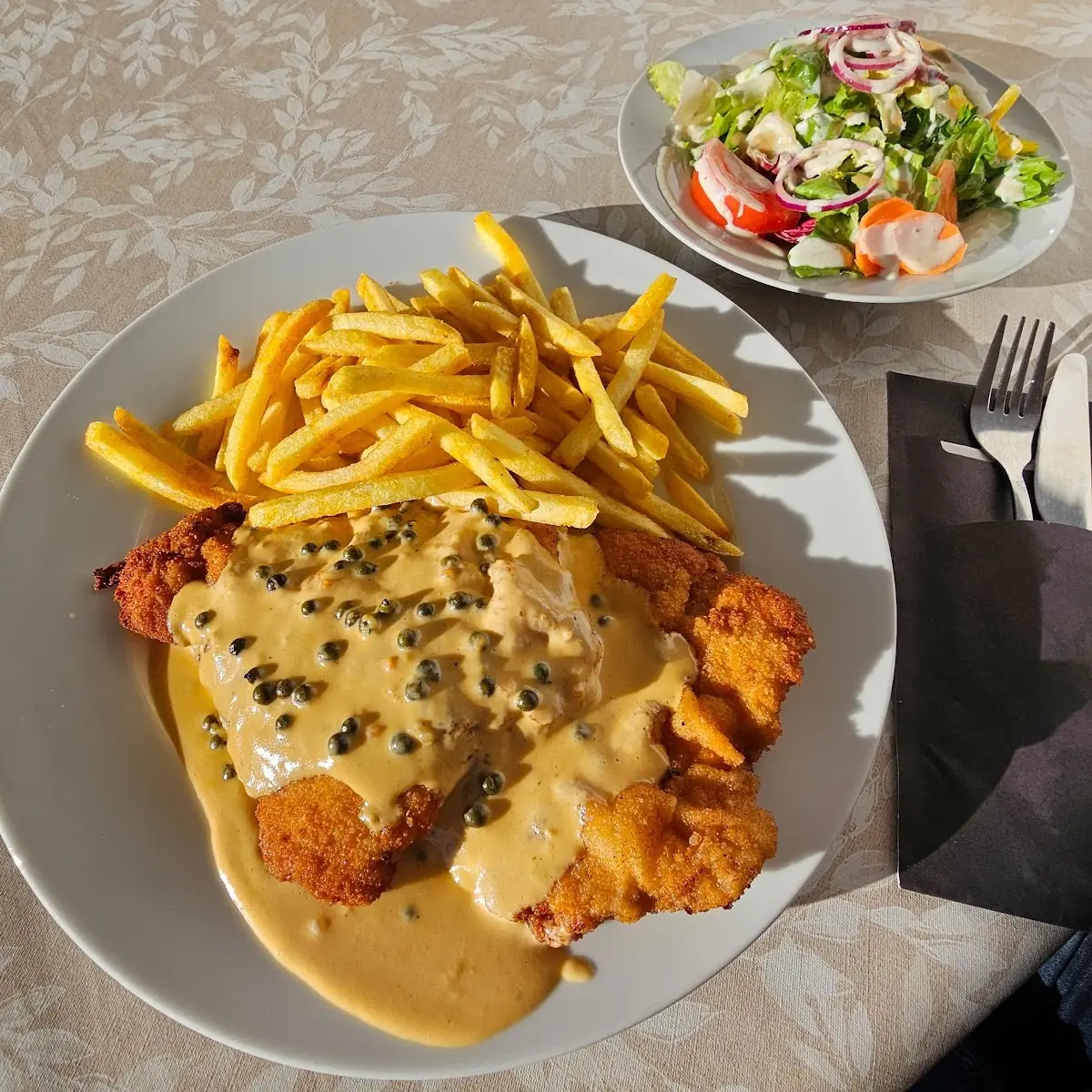 Pfefferrahmschnitzel