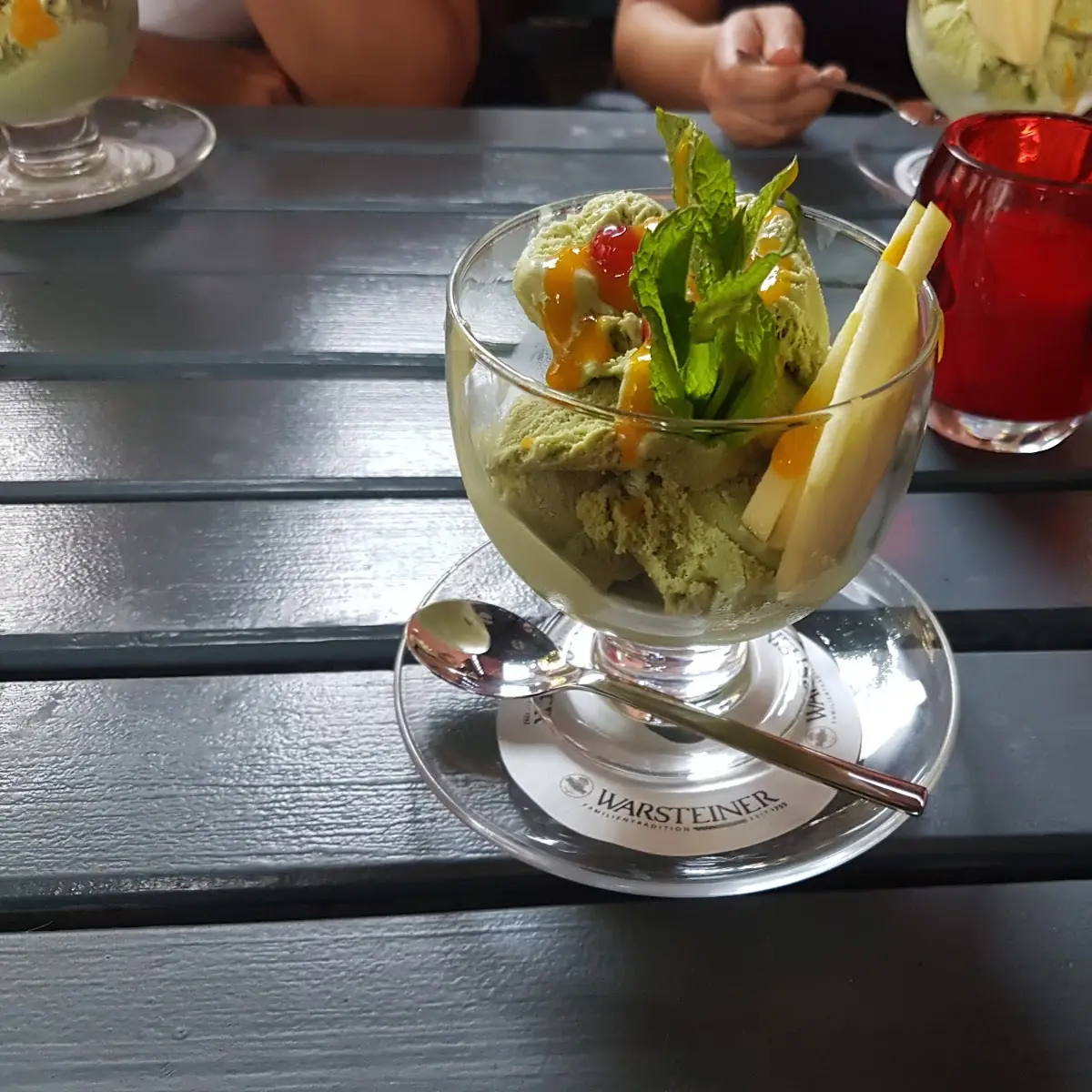 Grünertee Eis