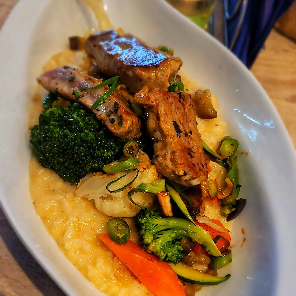 Thunfischsteak Auf Risotto