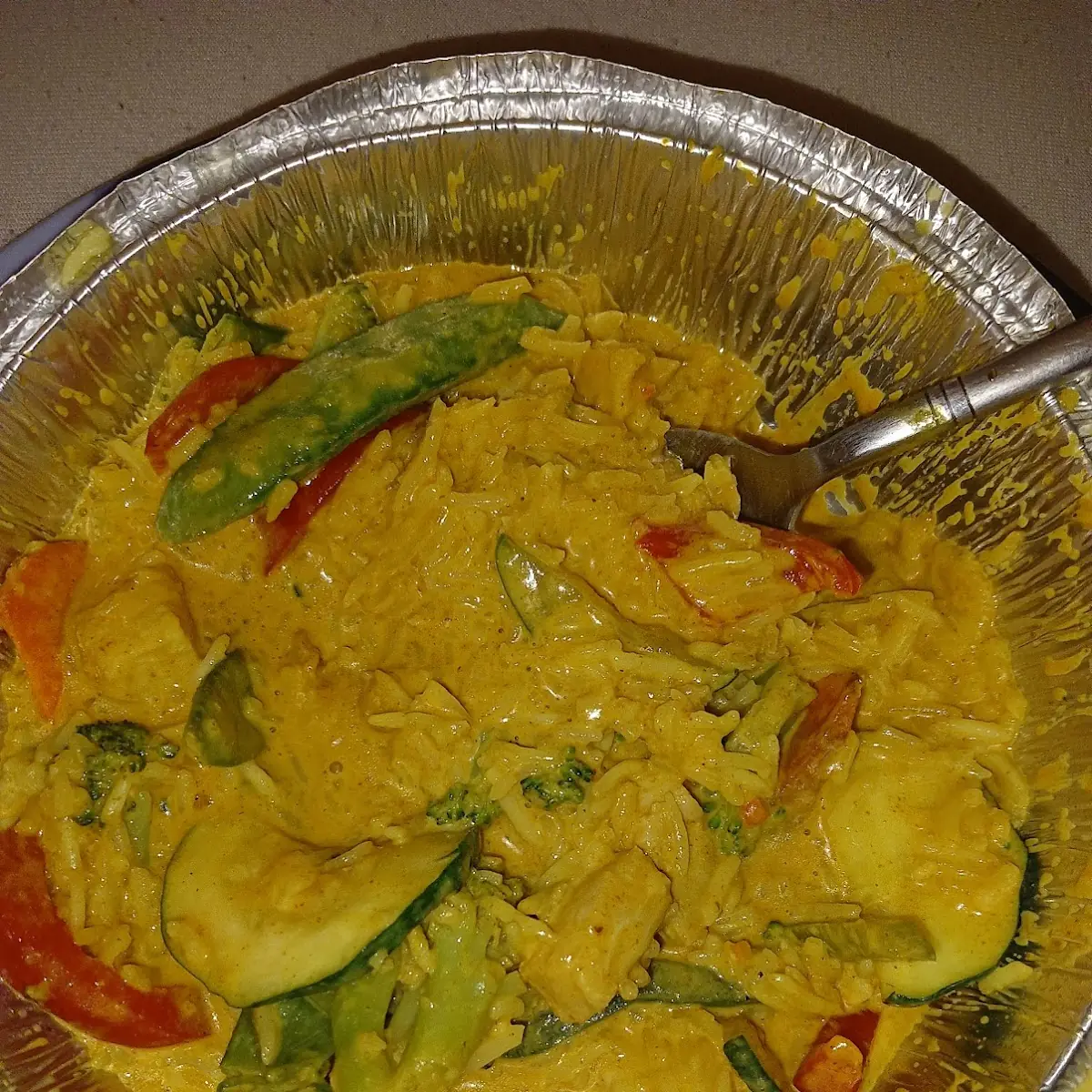 Putencurry Wok Gemüse
