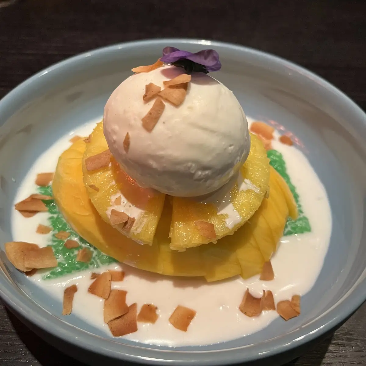 Mango Mit Eis Und