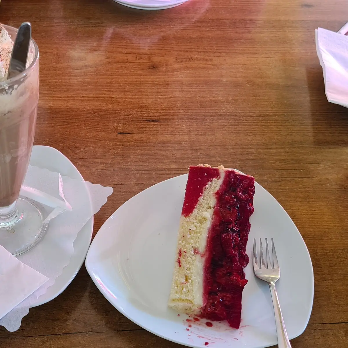Himbeerkuchen Eiscafe