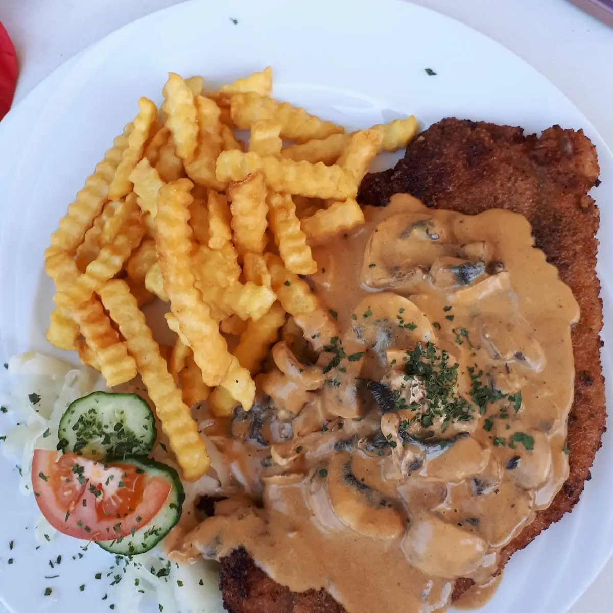 Champignonrahmschnitzel