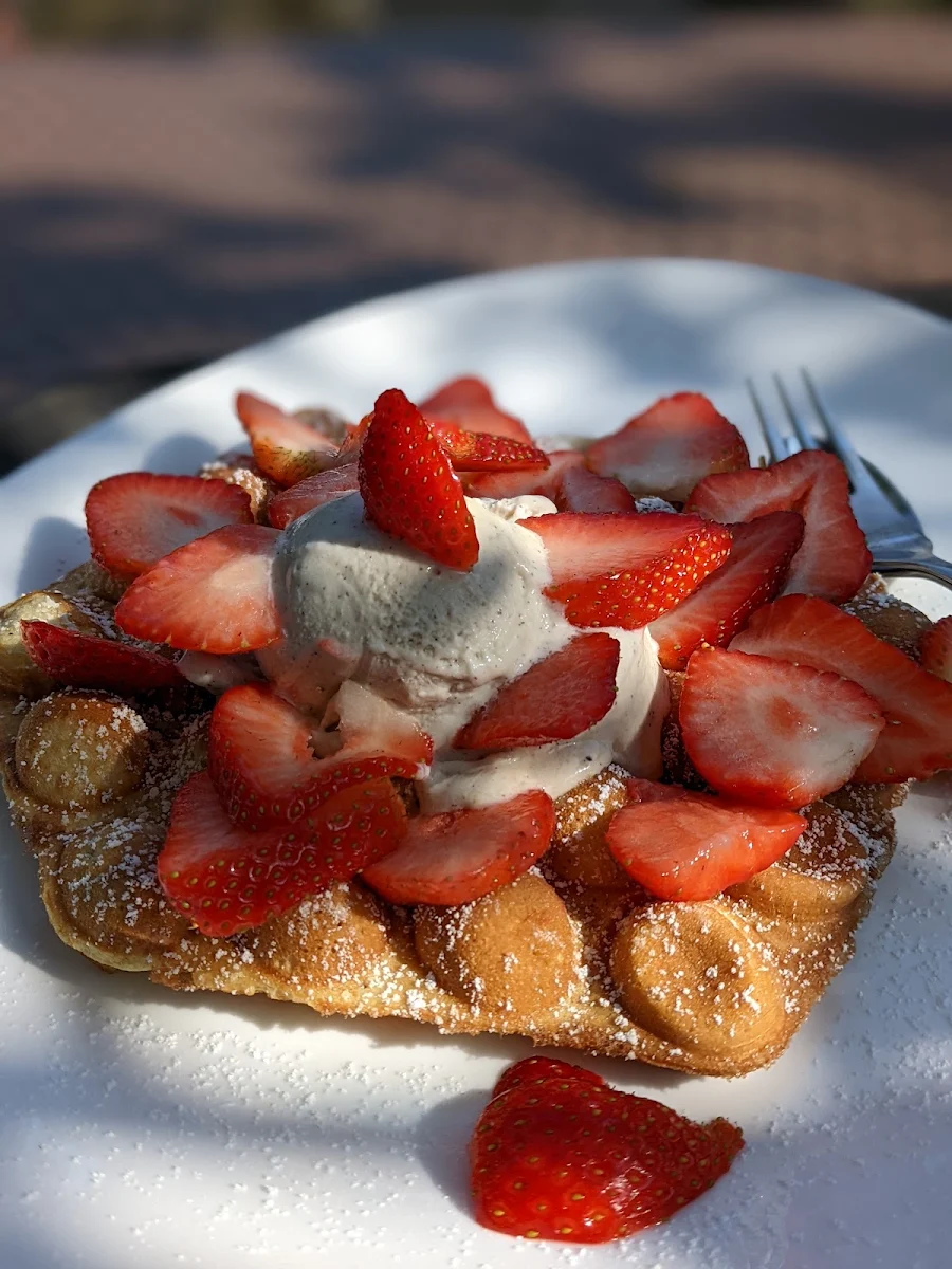 Bubblewaffel Mit Lecker Eis
