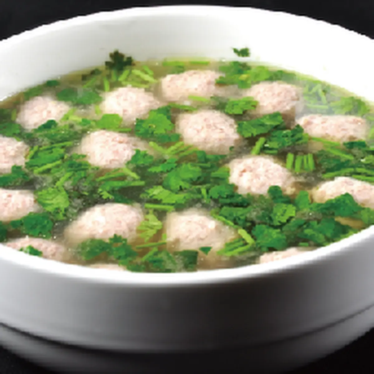Hackbällchen-suppe