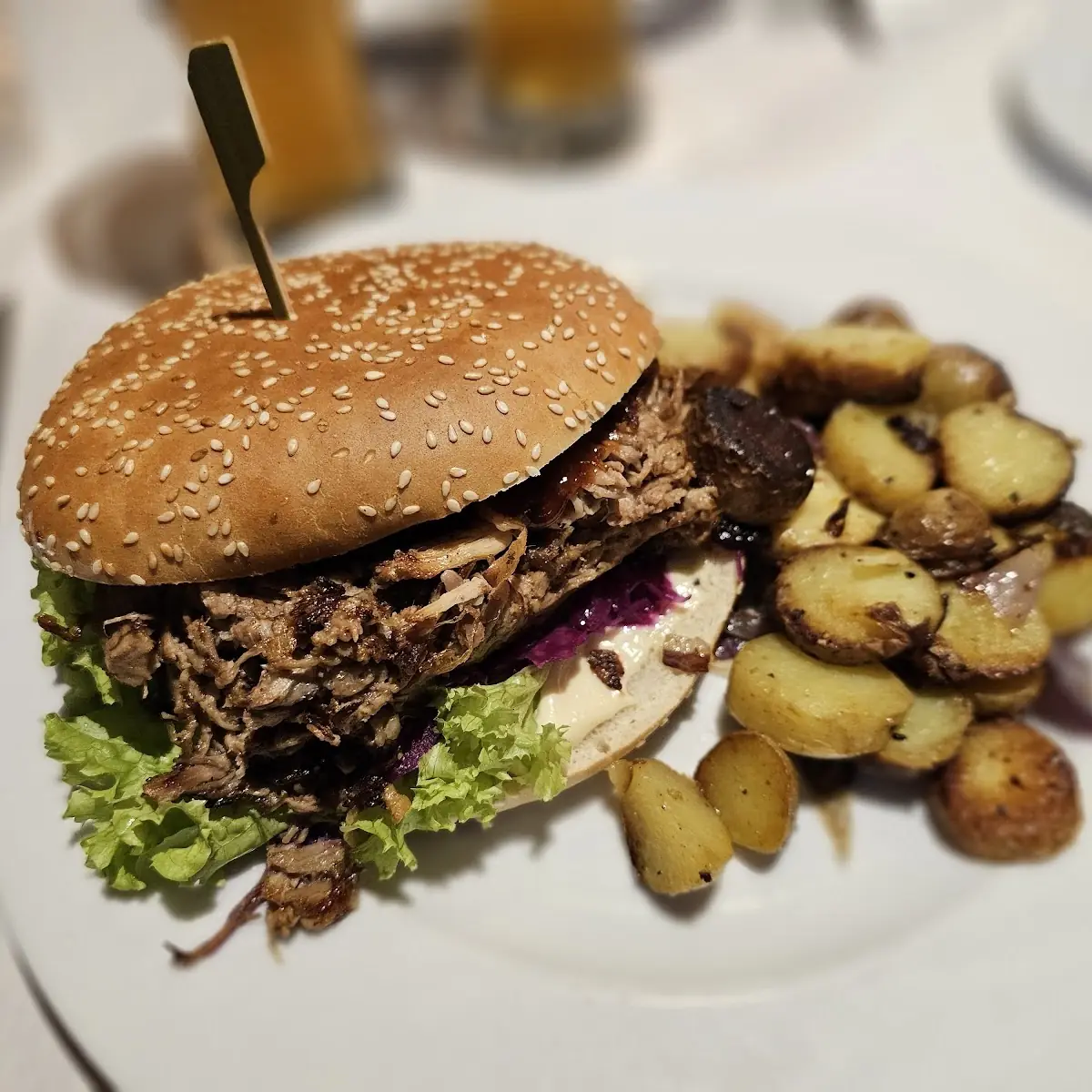 Schweinefleisch-burger