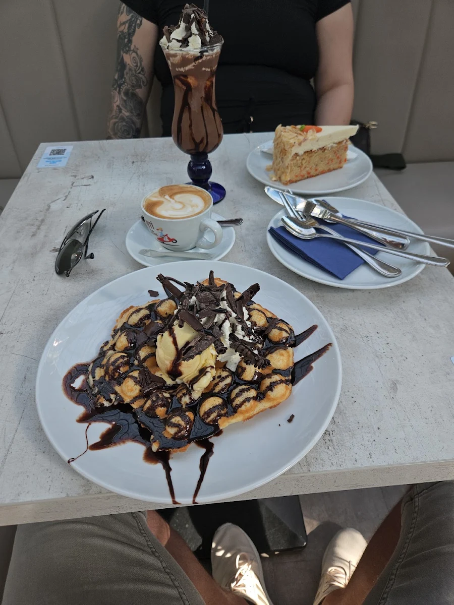 Waffel Mit Eis
