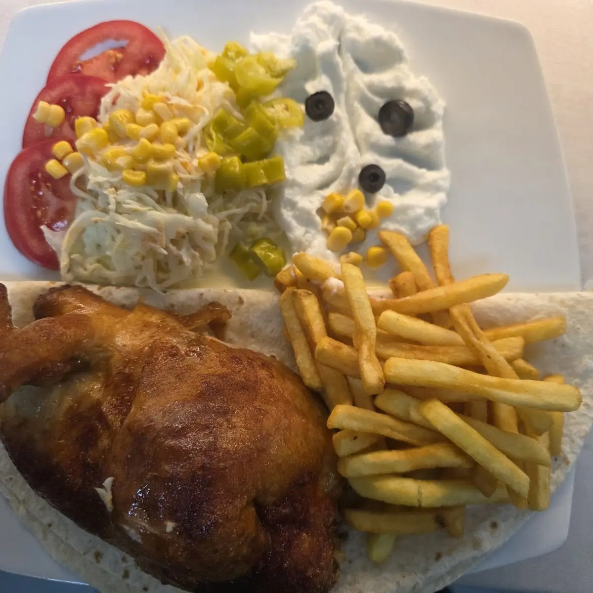 Hähnchen-teller