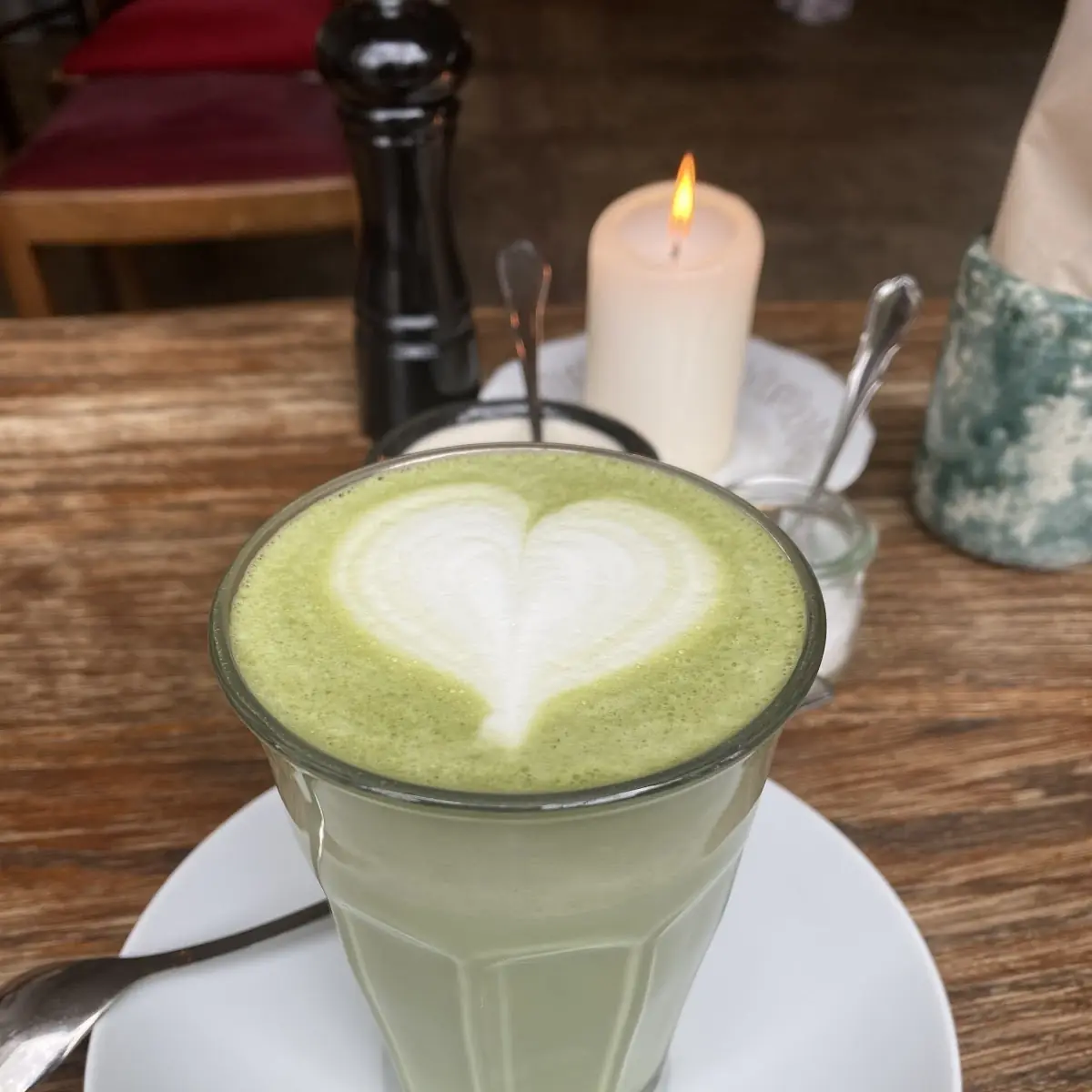 Matcha Latte, Zimt & Zucker Kaffeehaus