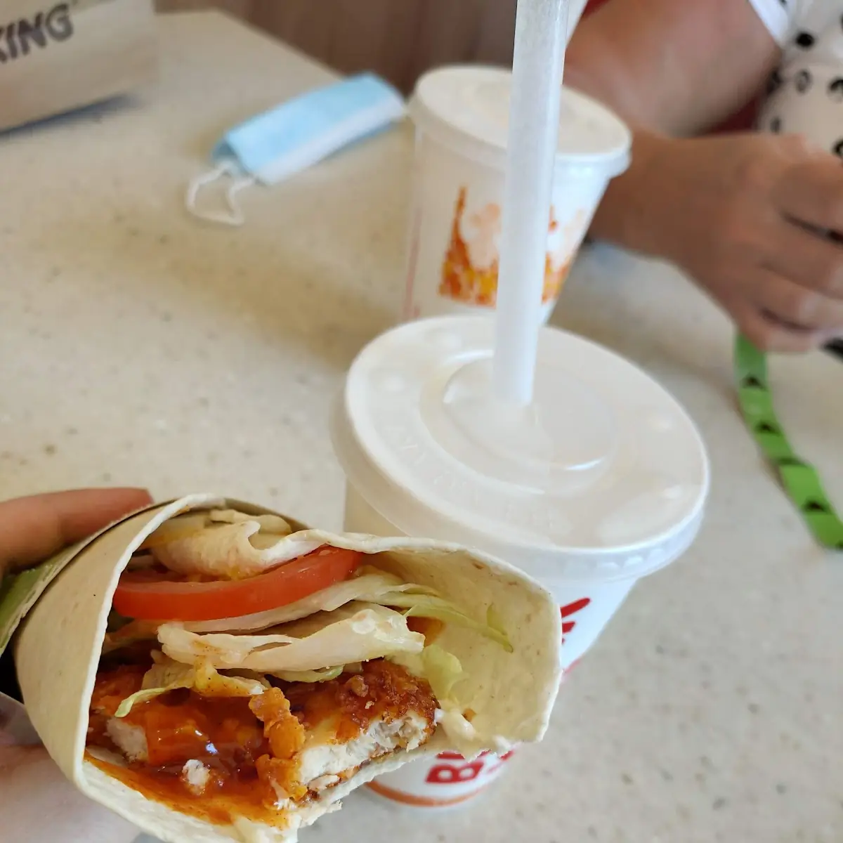 Wrap Und Erdbeere Milchschake