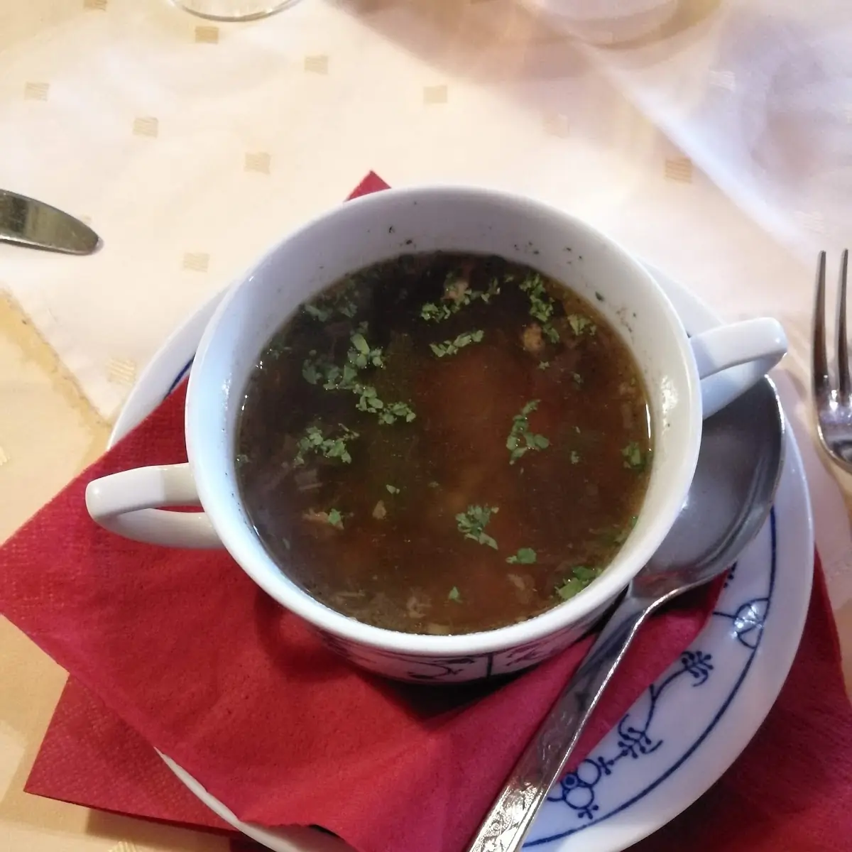 Rindssuppe, Restaurant & Camping "Am Töpferberg" - Franziska Rossbach