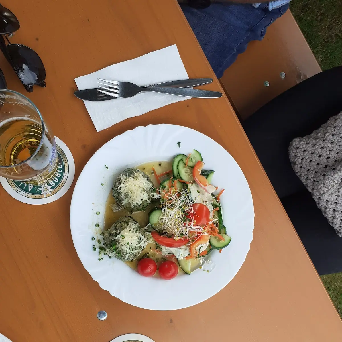 Spinatknödel, Wirtshaus Waldesruh Wenigumstadt