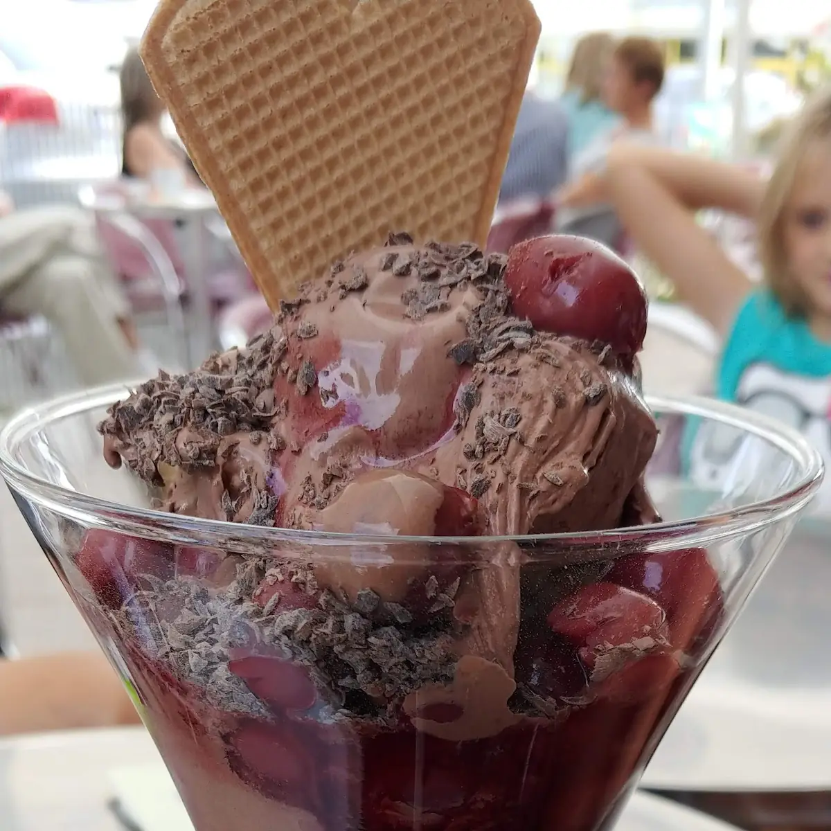 Schockoeisbecher