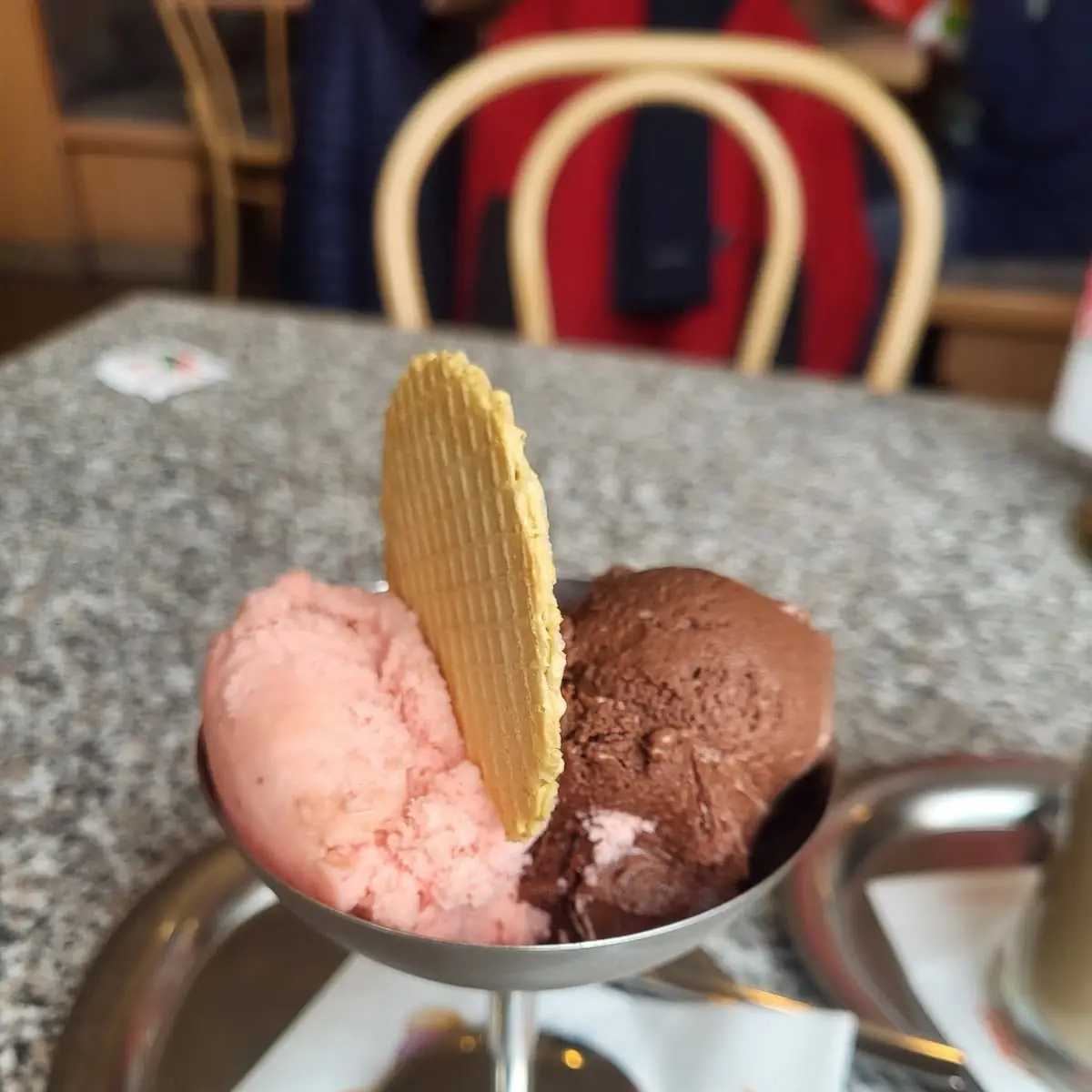 Schokolade Erdbeer Eis