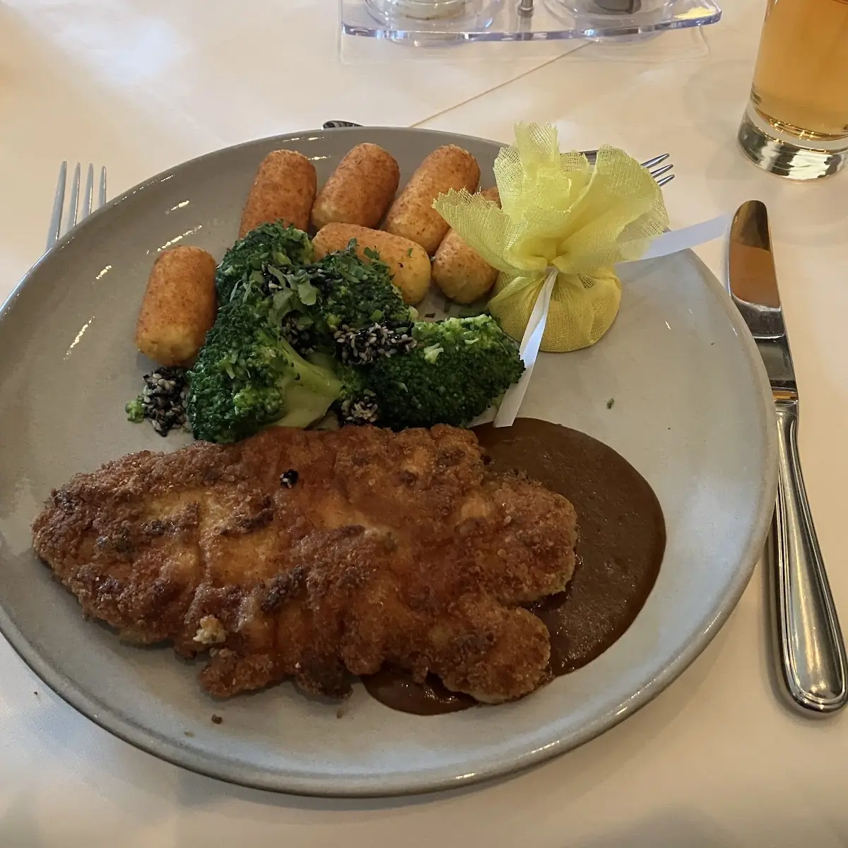 Schnitzel, Restaurant Olearius im Waldschlößchen