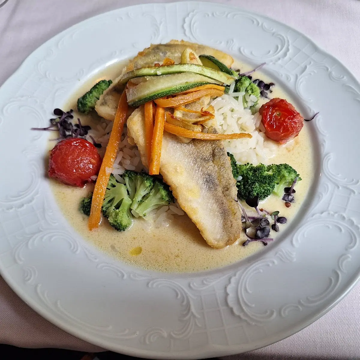Zanderfilet, Parkrestaurant Rosenau