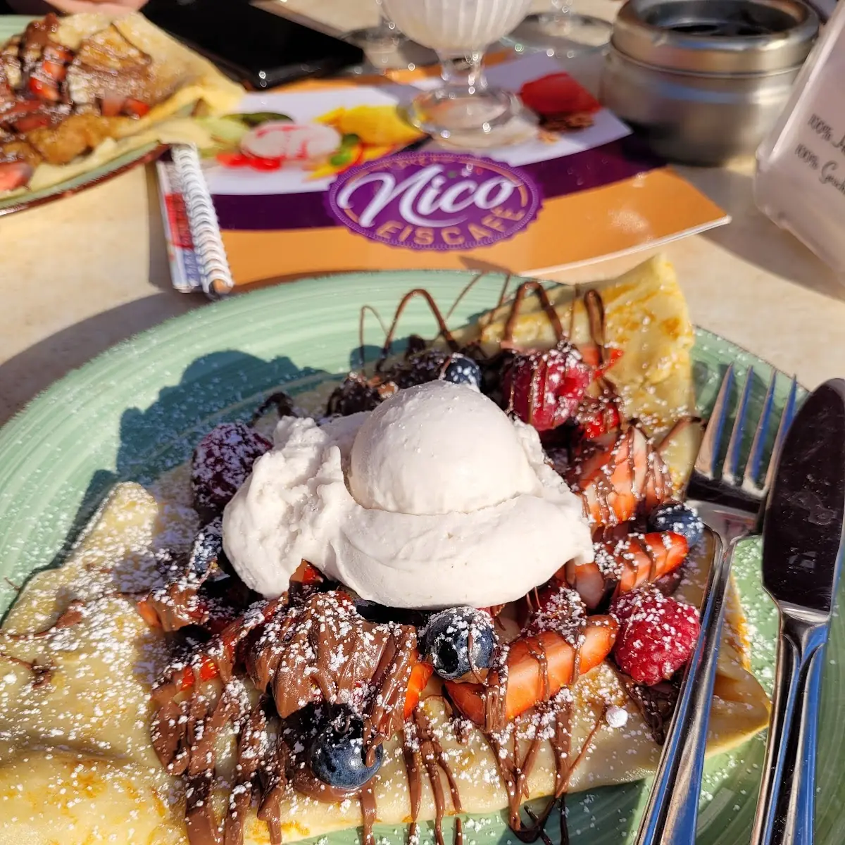 Früchte Crepe