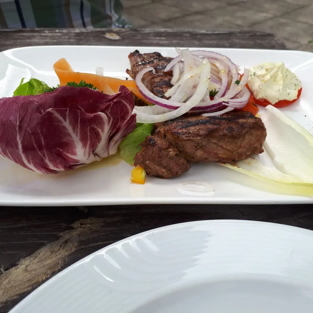 Lammkoteletts, Restaurant Saloniki