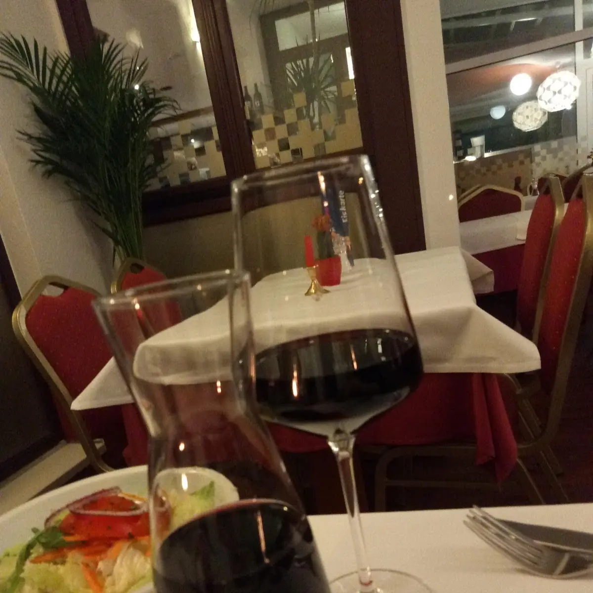 Rotwein, Restaurant Schleusengarten