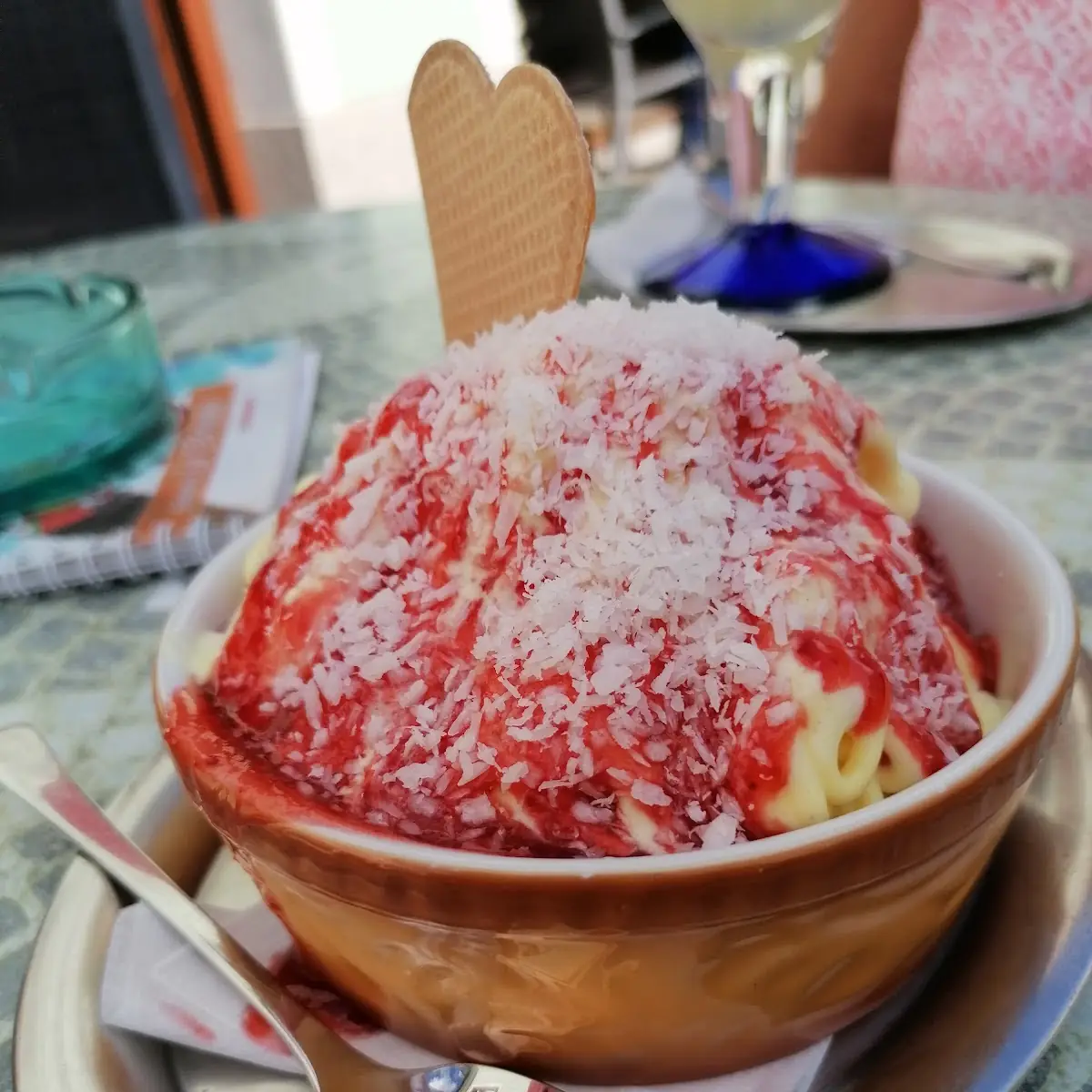 Spaghetti Eis, Gelateria La Strada - Tirschenreuth
