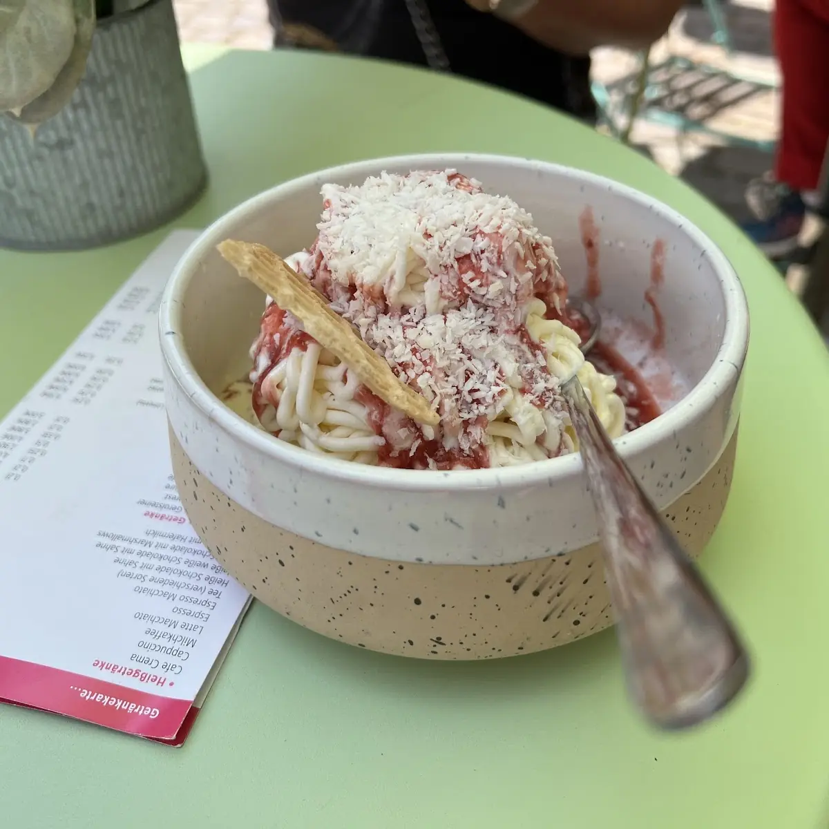 Spaghetti Eis, Eisblumenberg