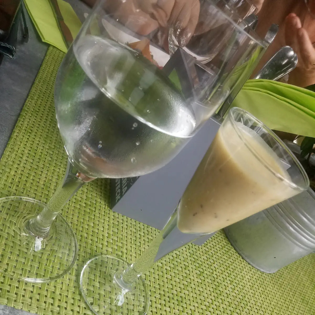Gemüsesuppe, Bootshaus Blumenthal Restaurant mit Weserblick