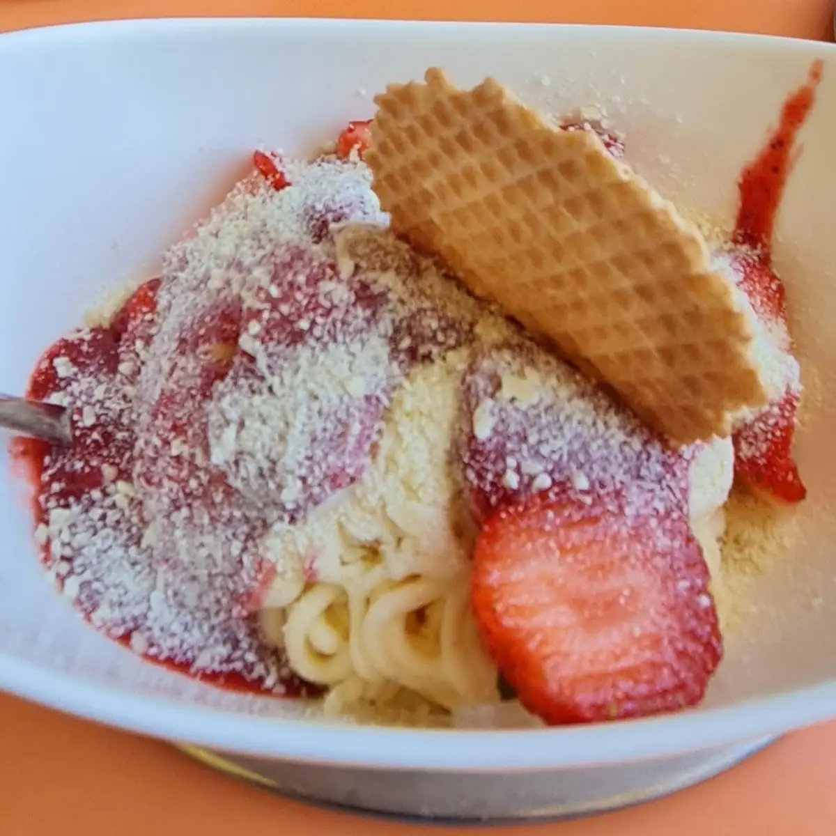 Spaghetti Eis, Eis Molin seit 1954 | Bad Lippspringe | Café | Frühstück
