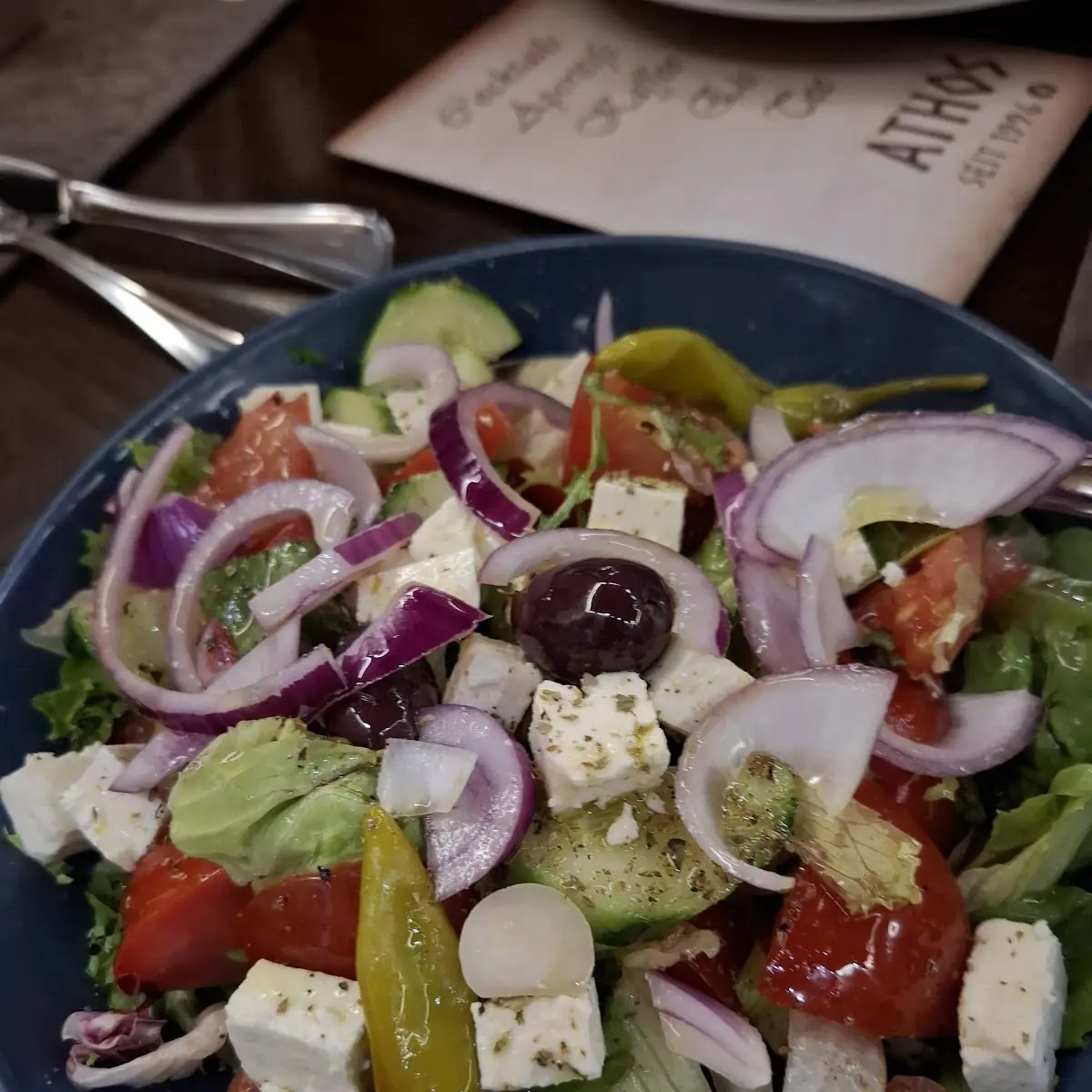 Salatteller, Restaurant Athos