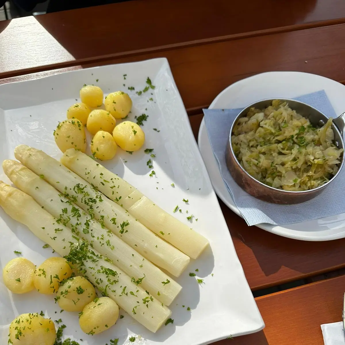 Portion Spargel