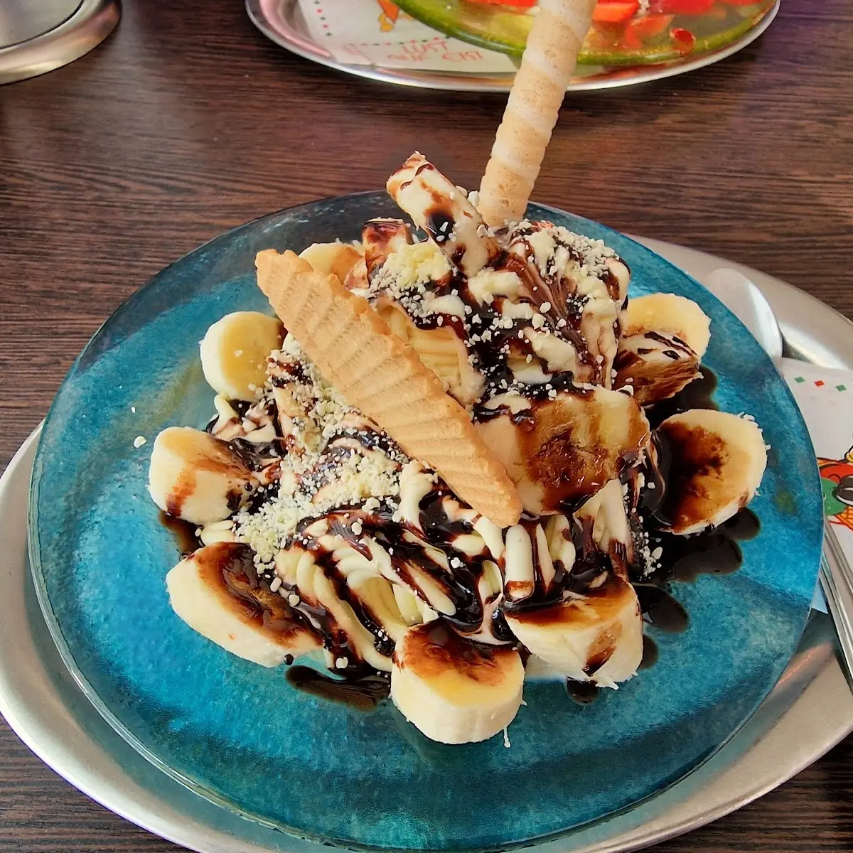 Spaghetti Eis Banane