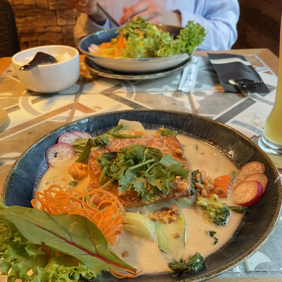 Mit Lachs