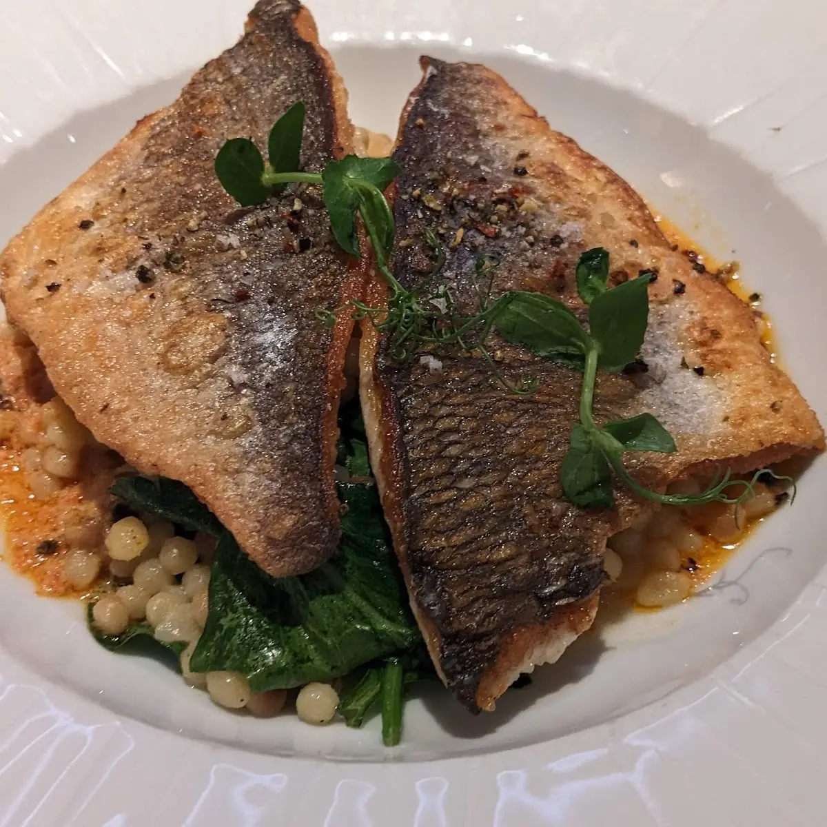 Fish, RISE Restaurant