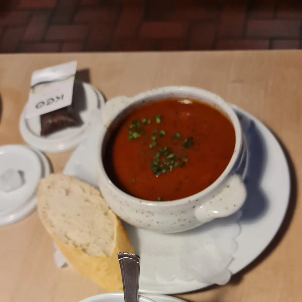 Tomatensuppe, Hofcafe Bauernstuben im Ostland