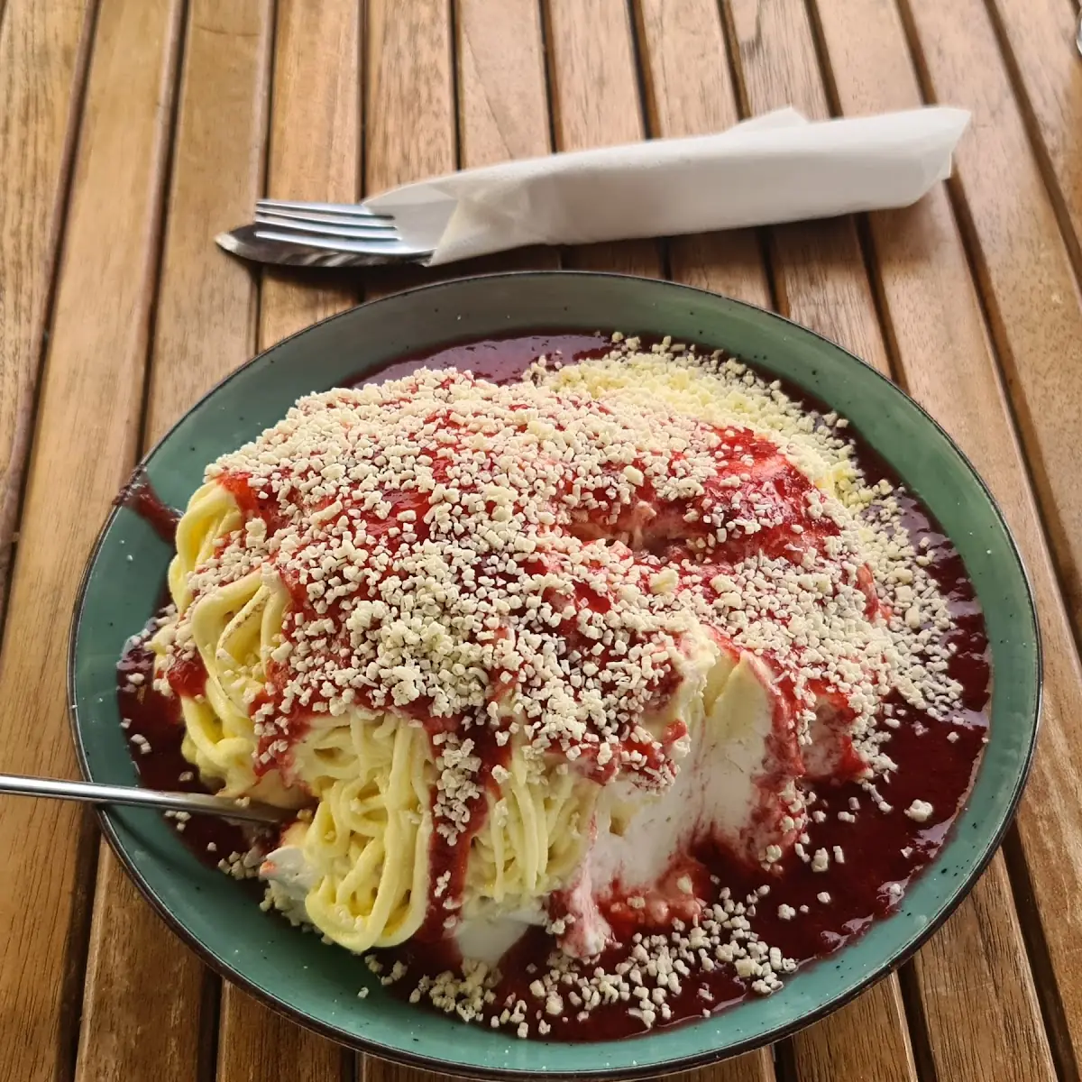 Spaghetti Eis