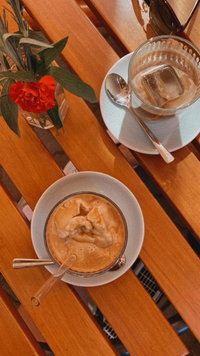 Veganer Eiskaffee