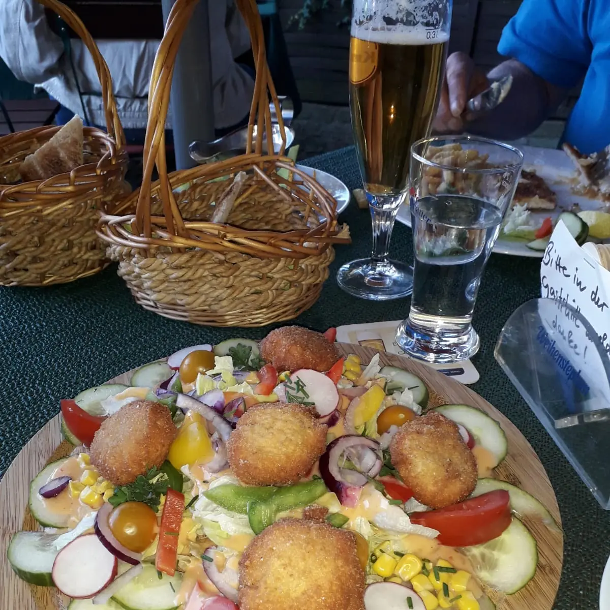 Salatteller Mit Champignon