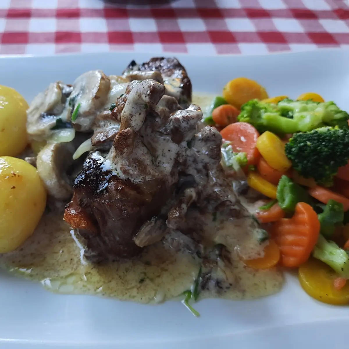 Steak Mit Champignons