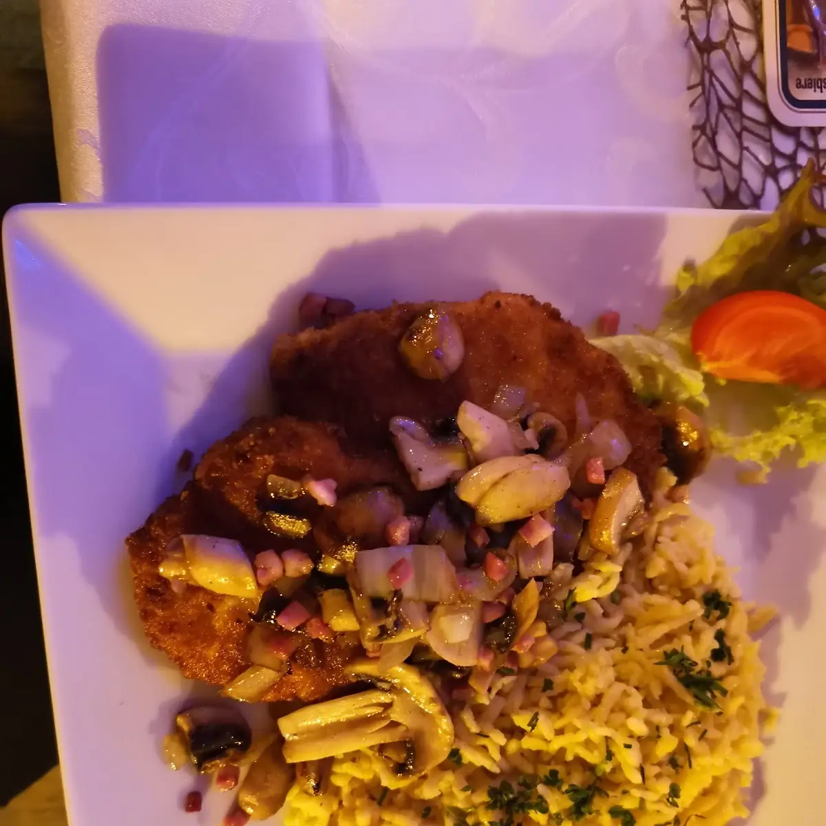Jägerschnitzel, Restaurant Grund