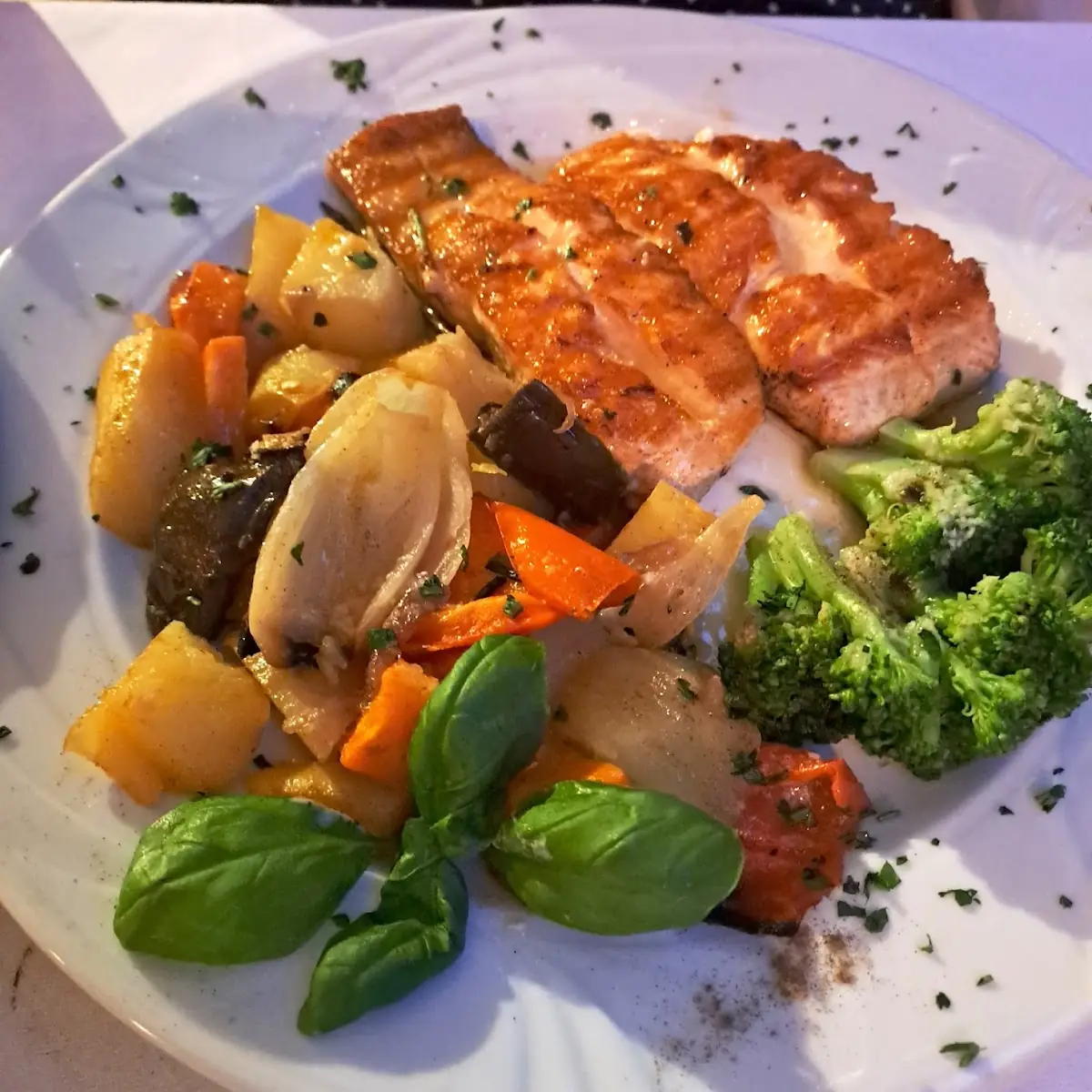 Lachs Mit Gemüse