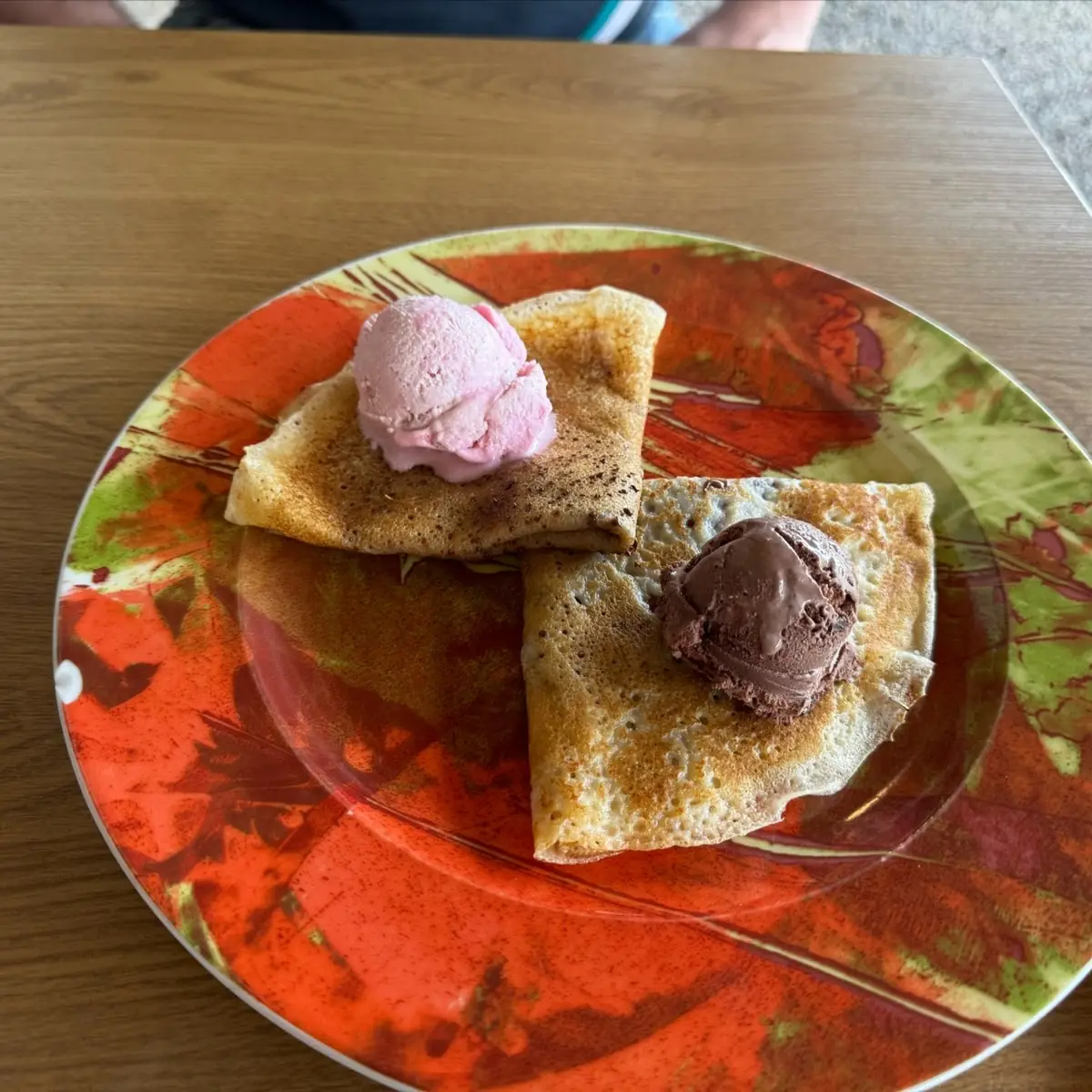 Pfannkuchen Mit Eis